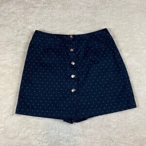 Vintage 80s Lizsport Petite Polkadot skort skirt, size 12p